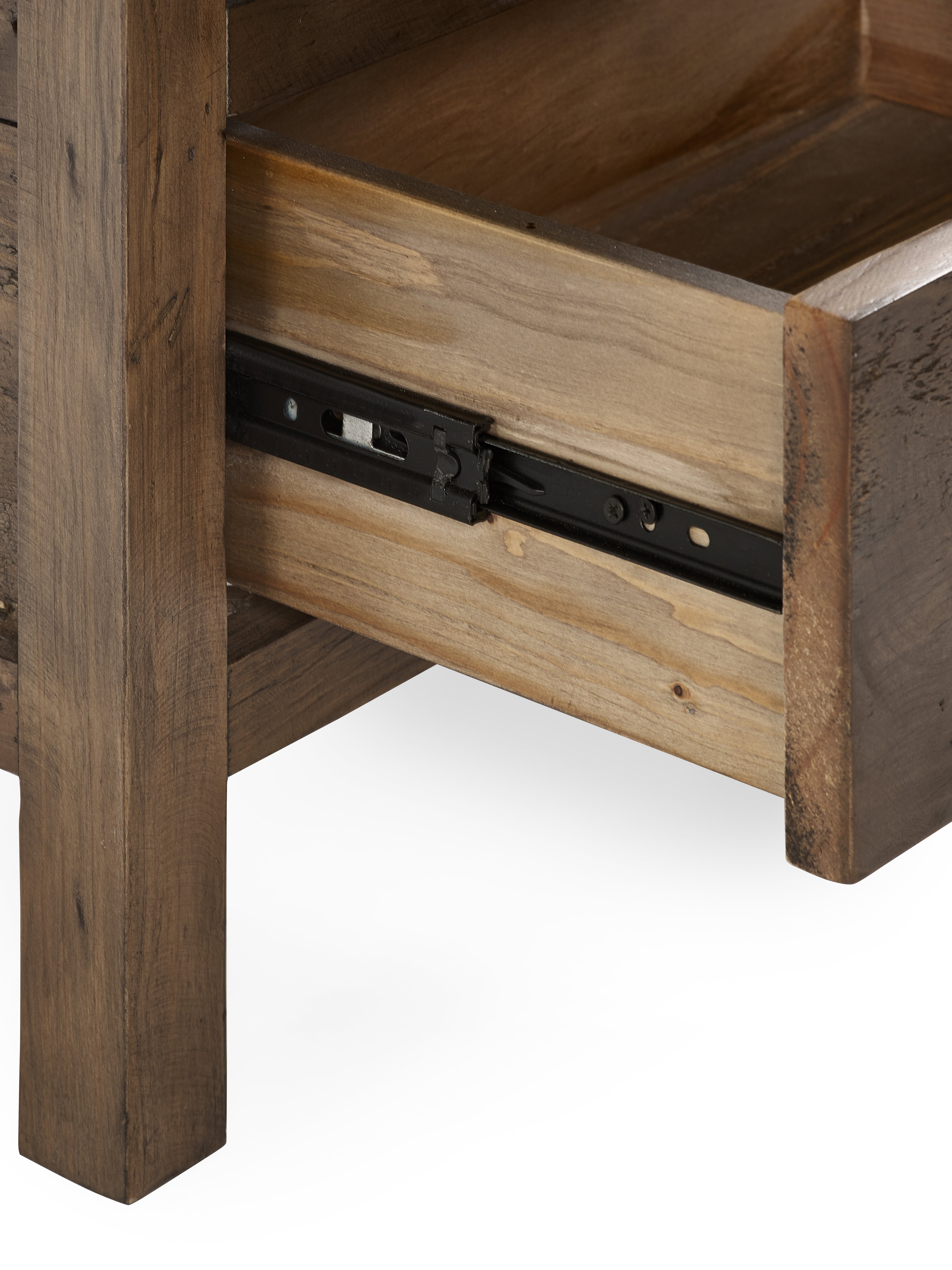 Barnes Pine Wood Bedside Table | 3 Drawers